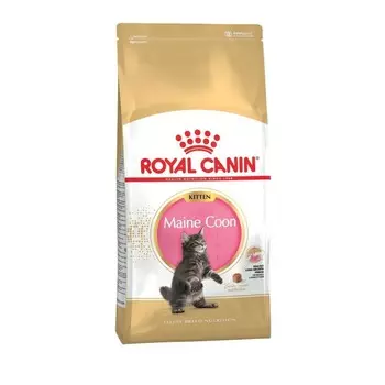 Royal Canin Maine Coon Kitten полнорационный сухой корм для котят породы мэйн-кун до 15 месяцев - 2 кг повседневный премиум мейн кун для котят с курицей породы крупного размера мешок Россия 1 уп. х 1 шт. х 2 кг