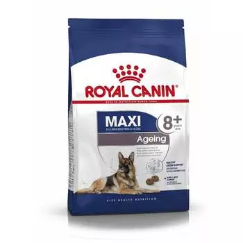 Royal Canin Maxi Ageing 8+ полнорационный сухой корм для пожилых собак крупных пород старше 8 лет повседневный супер премиум для пожилых с курицей породы крупного размера мешок Россия 1 уп. х 1 шт. х 15 кг