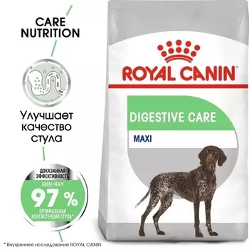 Royal Canin Maxi Digestive Care сухой корм для собак крупных пород с чувствительным пищеварением - 12 кг повседневный супер премиум для взрослых с птицей породы крупного размера мешок Российский корм 1 уп. х 1 шт. х 12 кг