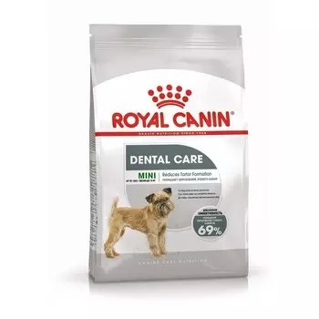Royal Canin Mini Dental Care полнорационный сухой корм для взрослых собак мелких пород предрасположенных к образованию зубного камня - 1 кг повседневный супер премиум для взрослых породы мелкого размера мешок Россия 1 уп. х 1 шт. х 1 кг