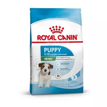 Royal Canin Mini Puppy полнорационный сухой корм для щенков мелких пород до 10 месяцев - 800 г повседневный супер премиум для щенков с курицей породы мелкого размера мешок Россия 1 уп. х 1 шт. х 0.8 кг