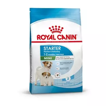 Royal Canin Mini Starter Mother & Babydog полнорационный сухой корм для щенков до 2 месяцев, беременных и кормящих собак мелких пород - 1 кг повседневный супер премиум для щенков с курицей породы мелкого размера мешок Россия 1 уп. х 1 шт. х 1 кг