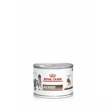 Royal Canin Recovery Canine полнорационный влажный корм для взрослых кошек и собак в период выздоровления, диетический, паштет, в консервах - 195 г диетические супер премиум для взрослых породы мелкого размера консервы (в железной банке) Россия 1 уп. х 12 шт. х 2.34 кг