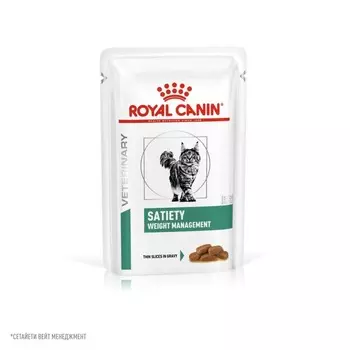 Royal Canin Satiety Weight Management для взрослых кошек, рекомендуемый для снижения веса, в паучах - 85 г супер премиум для взрослых паучи Россия 1 уп. х 28 шт. х 2.38 кг