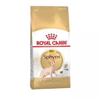 Royal Canin Sphynx Adult полнорационный сухой корм для взрослых кошек породы сфинкс старше 12 месяцев повседневный супер премиум сфинкс для взрослых со свининой мешок Россия 1 уп. х 1 шт. х 10 кг