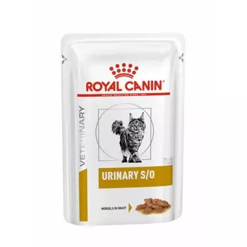 Royal Canin Urinary S/O полнорационный влажный корм для взрослых кошек при лечении и профилактике мочекаменной болезни, диетический, с курицей, кусочки в соусе, в паучах - 85 г диетические супер премиум для взрослых с курицей паучи Россия 1 уп. х 12 шт. х 1.02 кг