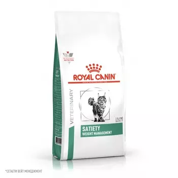 Royal Canin Vet Diet Satiety Weight Management для взрослых кошек, диетический - 3,5 кг диетические супер премиум для взрослых мешок Российский корм 1 уп. х 1 шт. х 3.5 кг