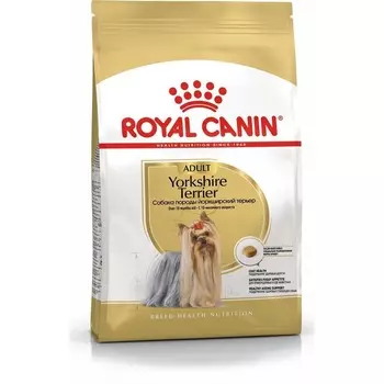 Royal Canin Yorkshire Terrier Adult полнорационный сухой корм для взрослых собак породы йоркширский терьер старше 10 месяцев - 500 г повседневный супер премиум йоркширский терьер для взрослых с курицей породы мелкого размера мешок Россия 1 уп. х 1 шт. х 0.5 кг