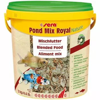 Sera Mix Royal Корм для прудовых рыб - 10 л повседневный для взрослых рыб Германия 1 уп. х 1 шт. х 2 кг