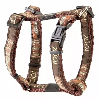 Шлейка для собак ROGZ Fancy Dress S-11мм (Коричневый) 23 - 37 см премиум для всех возрастов s ЮАР 1 уп. х 1 шт. х 0.03 кг