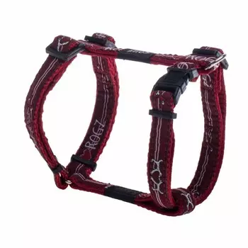 Шлейка для собак ROGZ Fancy Dress S-11мм (Красный) 23 - 37 см премиум для всех возрастов s ЮАР 1 уп. х 1 шт. х 0.03 кг