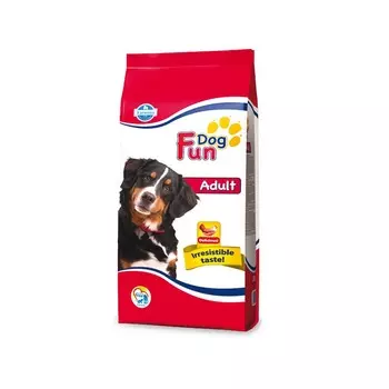 Сухой корм Farmina Fun Dog Adult полнорационный и сбалансированный для взрослых собак - 10 кг повседневный эконом для взрослых с курицей для всех пород мешок Сербия 1 уп. х 1 шт. х 20 кг