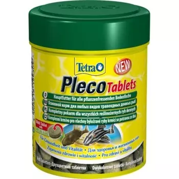 Tetra PlecoTablets корм для сомов и донных рыб со спирулиной 120 таб-36 гр повседневный Импортный корм 1 уп. х 1 шт. х 0.036 кг