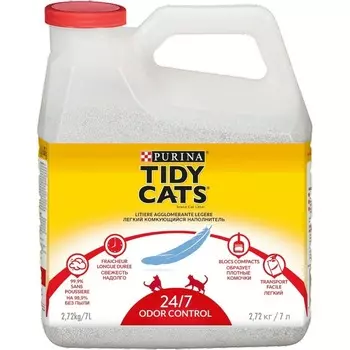 Tidy Cats бентонитовый комкующийся наполнитель для кошачьих туалетов - 7 л супер премиум Италия 1 уп. х 1 шт. х 2.72 кг