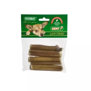 TiTBiT лакомство для собак корень бычий резаный - 50 г для взрослых с говядиной для всех пород Россия 1 уп. х 1 шт. х 0.05 кг