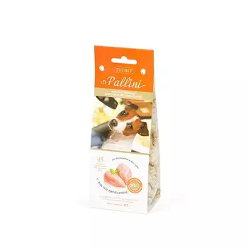 TiTBiT Pallini лакомство для собак печенье с цыпленком - 125 г для взрослых с цыпленком для всех пород Россия 1 уп. х 1 шт. х 0.125 кг