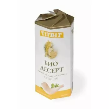TiTBiT лакомство для собак печенье с курицей стандарт - 350 г для взрослых с курицей для всех пород Россия 1 уп. х 1 шт. х 0.35 кг