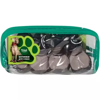 Triol ботинки для собак "Универсал", серые, размер XS, 30х30х40 мм - 4 шт xs Китай 1 уп. х 1 шт. х 0.086 кг