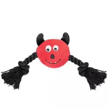Triol Horror Игрушка для собак мягкая "Чёртик", d80/240мм для всех возрастов породы мелкого размера Китай 1 уп. х 1 шт. х 0.114 кг