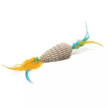 Triol игрушка для кошек из гофрокартона "Конус с перьями", 80x220мм для всех возрастов Китай 1 уп. х 1 шт. х 0.006 кг