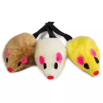 Triol игрушка для кошек из мататаби "Мышки", 40x100мм для всех возрастов Китай 1 уп. х 1 шт. х 0.018 кг