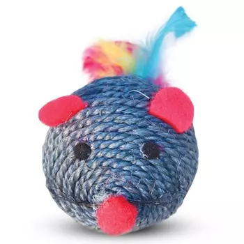 Triol игрушка для кошек из сизаля "Мышонок", 65мм для всех возрастов Китай 1 уп. х 1 шт. х 0.045 кг