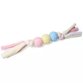 Triol Игрушка для щенков из термопластичной резины "Три мячика с лентами", 70/220мм, серия PUPPY для всех пород Китай 1 уп. х 1 шт. х 0.033 кг