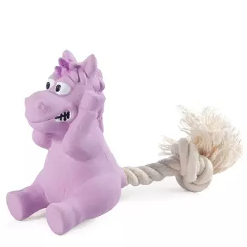 Triol Игрушка для собак мелких пород из латекса "Лошадка с веревкой", 80/165мм, серия MINI DOGS для всех пород Китай 1 уп. х 1 шт. х 0.035 кг