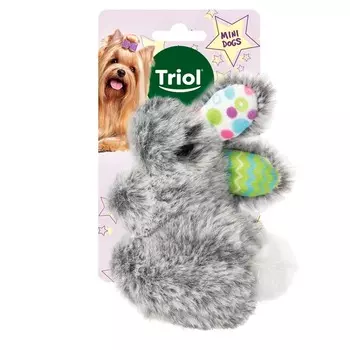 Triol Игрушка для собак мелких пород мягкая "Зайчик", 115мм, серия MINI DOGS для всех пород Китай 1 уп. х 1 шт. х 0.018 кг