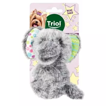 Triol Игрушка для собак мелких пород мягкая "Слоник", 115мм, серия MINI DOGS для всех пород Китай 1 уп. х 1 шт. х 0.018 кг