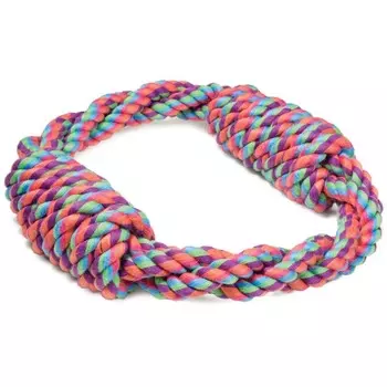 Triol Игрушка для собак "Веревка-кольцо, 2 узла", 180мм для всех пород Китай 1 уп. х 1 шт. х 0.18 кг