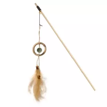 Triol игрушка-дразнилка для кошек из натуральных материалов "Амулет", 340x400мм для всех возрастов Китай 1 уп. х 1 шт. х 0.031 кг