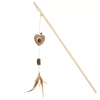 Triol игрушка-дразнилка для кошек из натуральных материалов "Сердечко", 290x400мм для всех возрастов Китай 1 уп. х 1 шт. х 0.031 кг