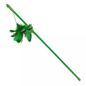 Triol игрушка-дразнилка для кошек "Зеленые перья", 100x500мм для всех возрастов Китай 1 уп. х 1 шт. х 0.033 кг