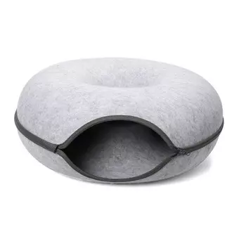 Triol лежанка для животных круглая из войлока "Ватрушка", серая, размер S - 500х500х200мм для всех пород Россия 1 уп. х 1 шт. х 0.56 кг