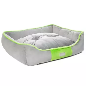 Triol лежанка для животных прямоугольная "Клевер", размер L - 570х500х170мм для всех пород Россия 1 уп. х 1 шт. х 1.2 кг