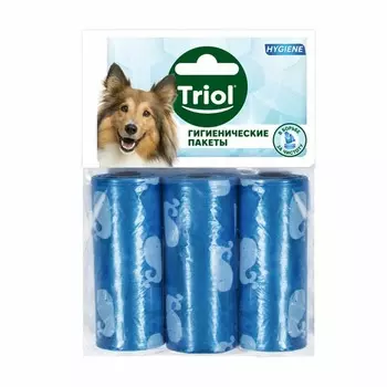 Triol пакеты для уборки фекалий - 3 рулона Китай 1 уп. х 1 шт. х 0.061 кг