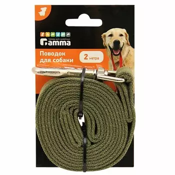 Triol поводок для собак брезентовый, 25х2000 мм Россия 1 уп. х 1 шт. х 0.13 кг