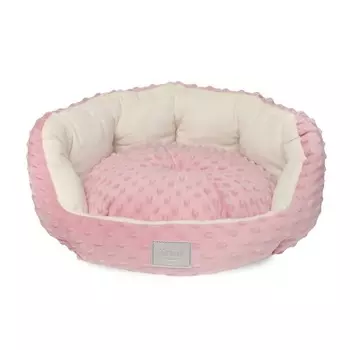 Triol серия Puppy лежанка для животных круглая "Малыш", розовая, размер M - 500х500х210мм для всех пород Россия 1 уп. х 1 шт. х 0.6 кг