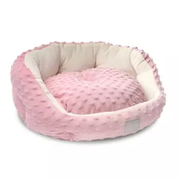 Triol серия Puppy лежанка для животных круглая "Малыш", розовая, размер S - 400х400х160мм для всех пород Россия 1 уп. х 1 шт. х 0.3 кг