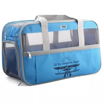Triol серия Travel сумка-переноска для животных "Техно", голубая - 500х260х300 мм для всех возрастов Китай 1 уп. х 1 шт. х 1.2 кг