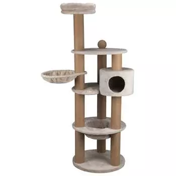 Trixie Домик для кошки Nigella, 177 см, светло-серый Китай 1 уп. х 1 шт. х 28.62 кг