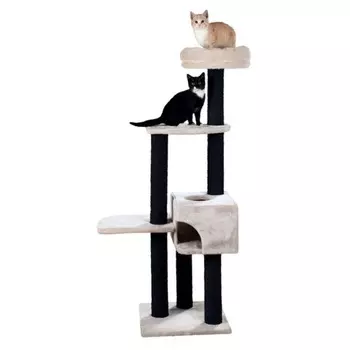 Trixie Домик-когтеточка Nita, 147 см, светло-серый Китай 1 уп. х 1 шт. х 13.44 кг