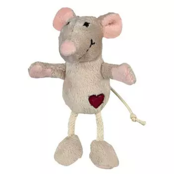 Trixie Игрушка для кошек Мышь, плюш 11 см, бежевый Китай 1 уп. х 1 шт. х 0.1 кг