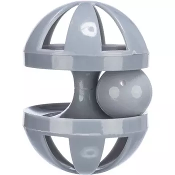 Trixie игрушка для кошек, с погремушкой, пластик, цвет в ассортименте. - ф 6.5 х 9 см для всех возрастов Китай 1 уп. х 1 шт. х 0.23 кг