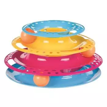 Trixie Игрушка для кошки Круглая башня, ф 25 см/13 см породы крупного размера Китай 1 уп. х 1 шт. х 0.236 кг