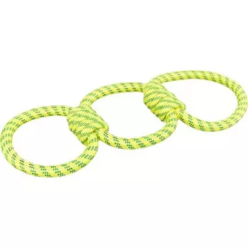 Trixie игрушка для собак плавающая, три кольца с узлами, полиэстер - ф 42 см для всех возрастов для всех пород Китай 1 уп. х 1 шт. х 0.02 кг