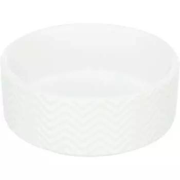 Trixie миска для собак, керамика, белый - 0.4 л/ф, 13 см для всех возрастов для всех пород Китай 1 уп. х 1 шт. х 0.359 кг