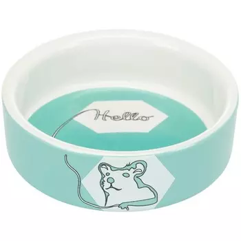 Trixie миска "Комический хомяк" для грызунов, керамика - 90 мл, ф 8 см для всех возрастов Китай 1 уп. х 1 шт. х 0.13 кг