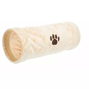 Trixie Тоннель для кошки, плюш, 60 см/ 22 см, бежевый Китай 1 уп. х 1 шт. х 0.444 кг